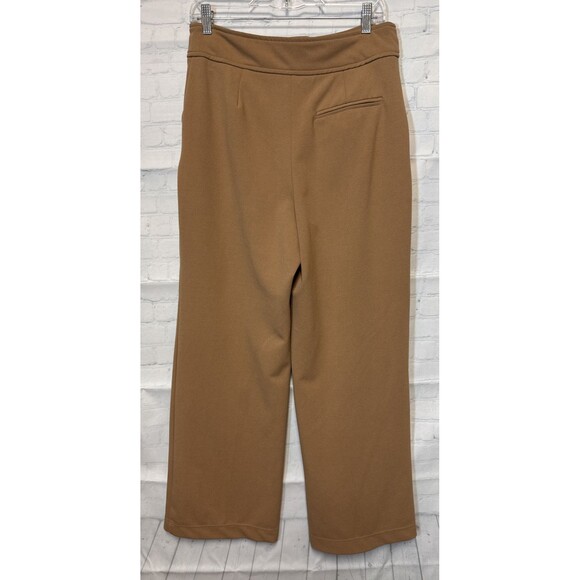 Tahari Wide Leg Pleated Pants Rusty Brown - Picture 3 of 8